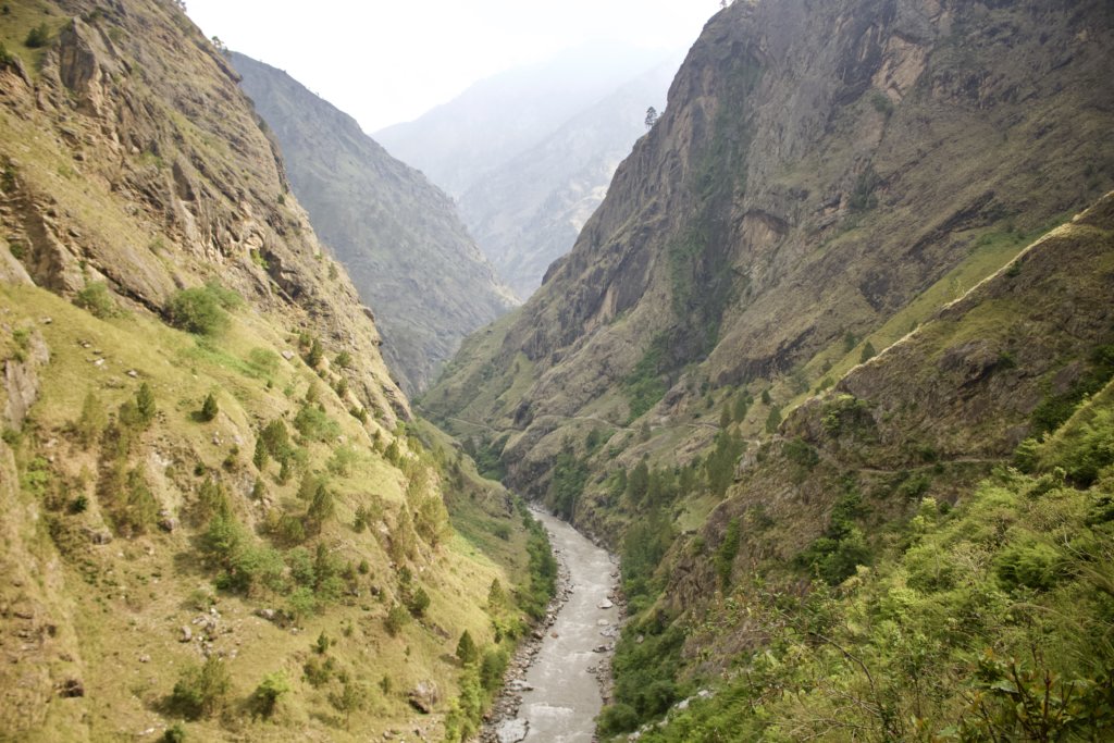 The landscape of Tsum Valley